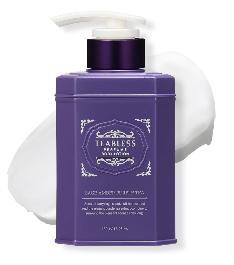 Teabless Sage Amber Purple Tea Perfume Body Lotion – Floral Woody Scent (480g)