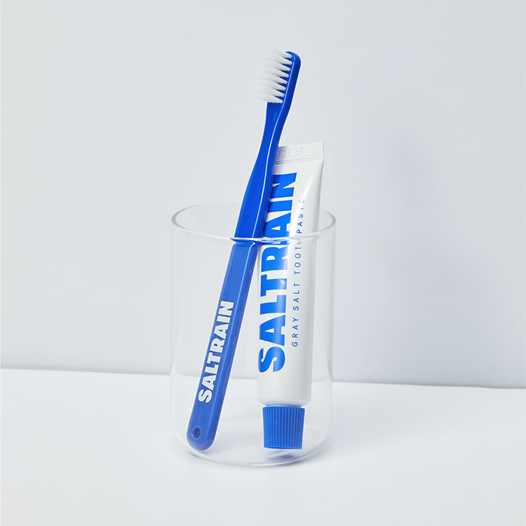 Saltrain Toothbrush– Korean Soft Fine Bristles for Gum Care Blue