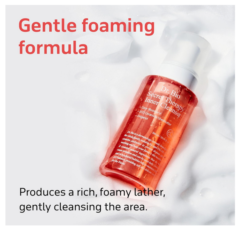 Dr.Bio Secret Therapy Korean Feminine Foaming Cleanser – pH-Balanced & Vegan (300ml)